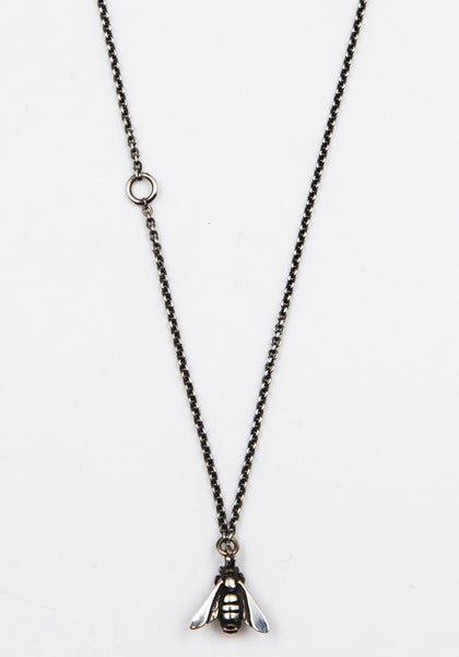 WERKSTATT:MÜNCHEN M7492 CHAIN MINI NECKLACE BEE SILVER | DOSHABURI Shop