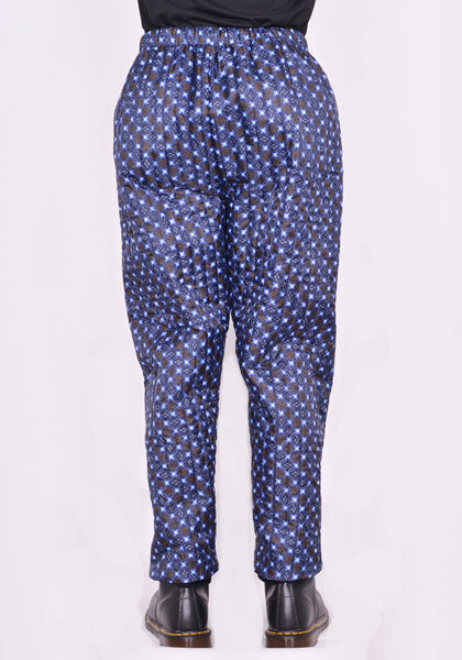 BLESS N°75 3096 MONPE PANTS FLORAL PRINT BLACK/BLUE/BROWN FW23 | DOSHABURI Online Shop