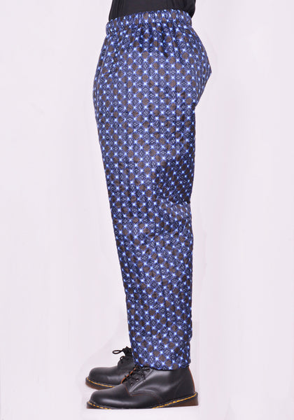 BLESS N°75 3096 MONPE PANTS FLORAL PRINT BLACK/BLUE/BROWN FW23 | DOSHABURI Online Shop