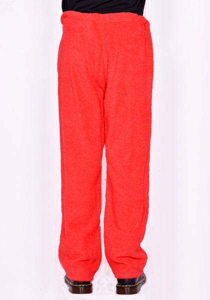 BLESS N゜75 3112 C5210 BATHROBE JOGGER TERRYCLOTH RED FW23 | DOSHABURI Online Shop