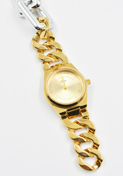 BLESS N°73 Z04 MATERIALMIX BRACELET WATCH REGULAR GOLD (New Season SS26)