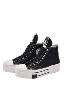 RICK OWENS DRKSHDW x CONVERSE DC02CX954 A04R1 DBL DRKSTAR HI SNEAKERS BLACK (New season FW23)