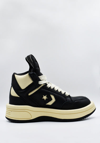 RICK OWENS DRKSHDW CONVERSE TURBOWPN HI-TOP SNEAKERS BLACK SS24 | DOSHABURI Online Shop