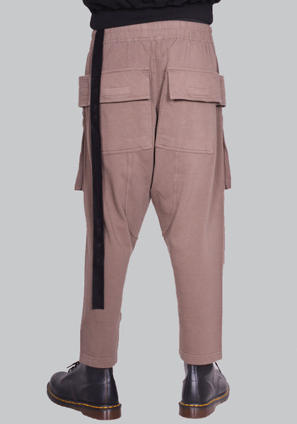 RICK OWENS DRKSHDW CREATCH CARGO CROPPED DRAWSTRING PANTS DUST SS24 | DOSHABURI Online Shop