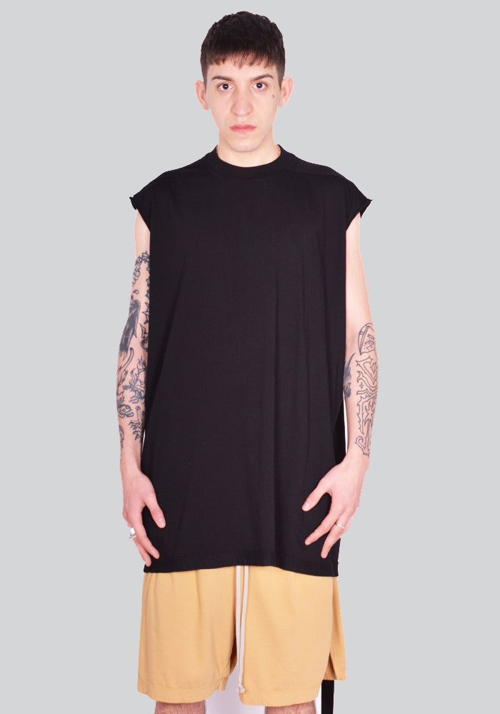 RICK OWENS DRKSHDW DU01D1158 RN 09 TARP T-SHIRT BLACK SS24 | DOSHABURI Online Shop