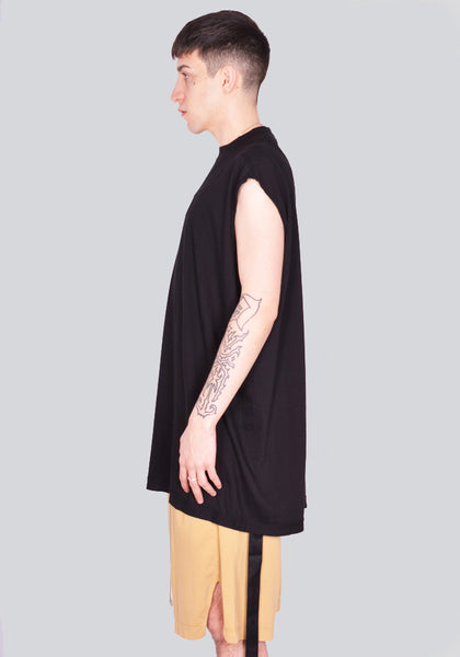 RICK OWENS DRKSHDW DU01D1158 RN 09 TARP T-SHIRT BLACK SS24 | DOSHABURI Online Shop