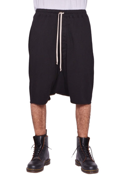 RICK OWENS DRKSHDW DRAWSTRING SHORTS BLACK SS26 | DOHSABURI Shop