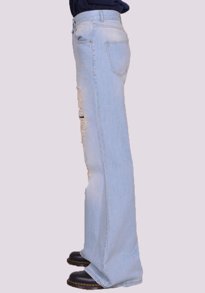 EGONLAB. DN006A ATOMIC DENIM PANTS LIGHT BLUE SS24 | DOSHABURI Shop