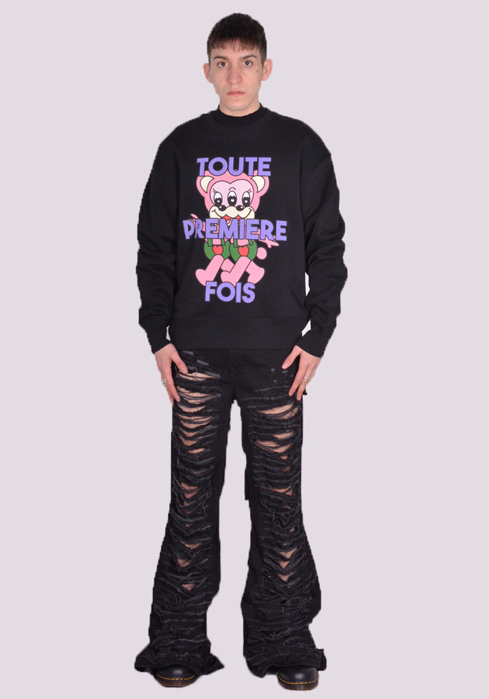 エゴンラボ通販|EGONLAB. SW002B TEDDIES SWEATSHIRT BLACK エゴンラボ通販|EGONLAB. SW002B TEDDIES SWEATSHIRT BLACK