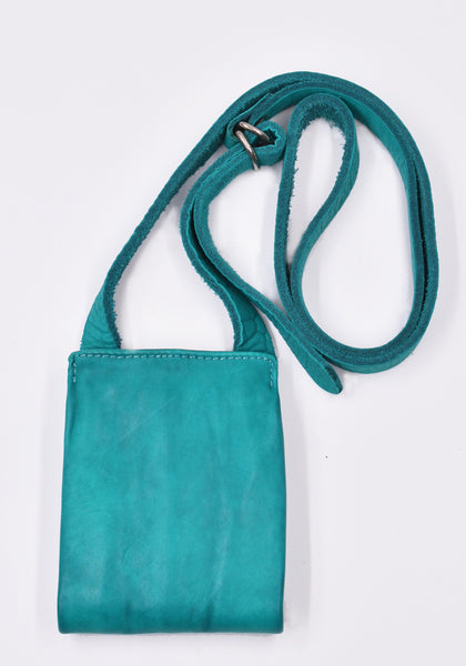 ZP0 SOFT HORSE FULL GRAIN SMALL FOLDED CROSSBODY BAG TURQUOISE BLUE | DOSHABURI Online Shop