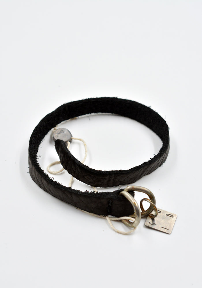 冬ギフト セ グイディ通販 BLACK BRACELET LEATHER GRAIN FULL BISON l アクセサリー