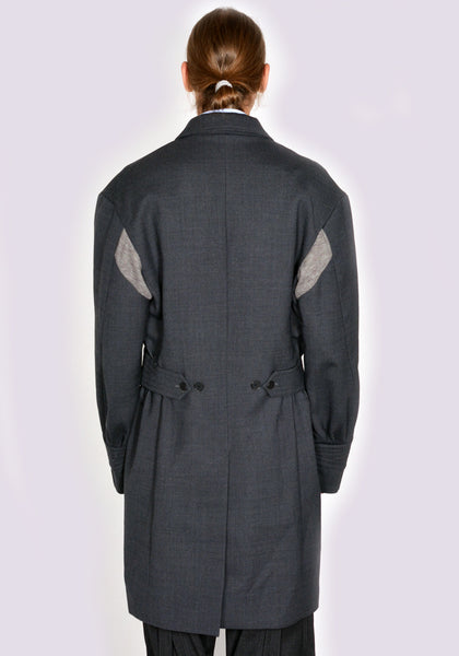 KIKO KOSTADINOV KKAW23J02-27 SOLON LONG COAT SHADOW GREY/ASH GREY FW23 | DOSHABURI Online Shop