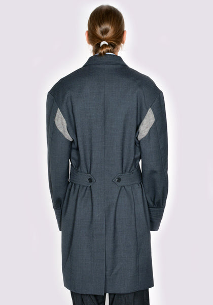 KIKO KOSTADINOV KKAW23J02-27 SOLON LONG COAT SHADOW GREY/ASH GREY FW23 | DOSHABURI Online Shop