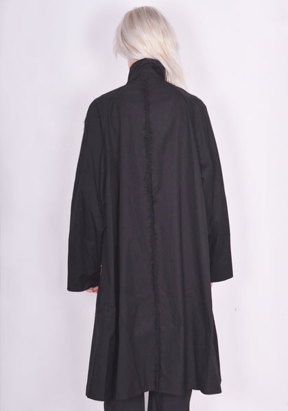 KIKO KOSTADINOV KKWAW23C01-17 AKETON COAT JET BLACK FW23 | DOSHABURI Online Shop