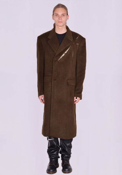 KUSIKOHC KUW3CT01KR-C4001.999 ORIGAMI COAT OLIVE | DOSHABURI Online Shop