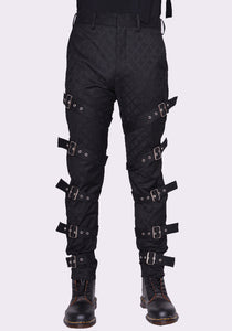 CHARLES JEFFREY LOVERBOY 031030101 MENS BUCKLE TROUTHER BLACK FW23 | DOSHABURI Online Shop