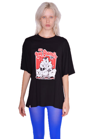 CHARLES JEFFREY LOVERBOY GRAPHIC SHORT SLEEVE T-SHIRT BLACK 50%OFF  | DOSHABURI Shop