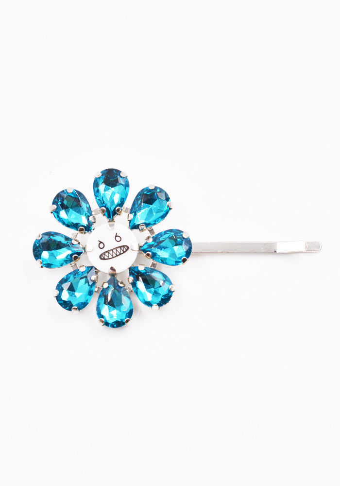 CHARLES JEFFREY LOVERBOY 31140101 METAL CRAZY DAIZY HAIR PIN CYAN FW23 | 50%OFF SALE | DOSHABURI Online Shop