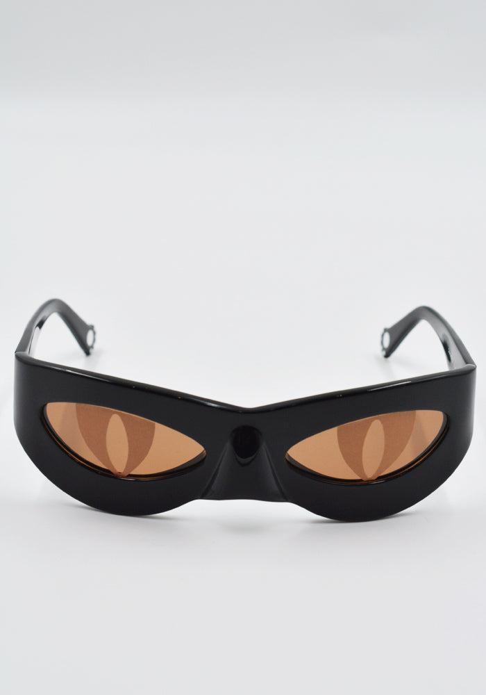 CHARLES JEFFREY LOVERBOY NEKO SUNGLASSES BLACK SS25 | DOSHABURI Shop