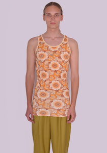 LU'U DAN WALLPAPER FLOWERS PRINT TANKTOP FW23 | DOSHABURI Online Shop