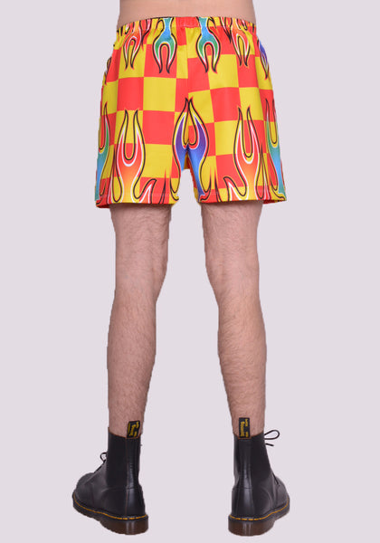 LIBERAL YOUTH MINISTRY LYM FIRE FOOTBALL SHORTS MULTICOLOR SS24 | DOSHABURI Online Shop