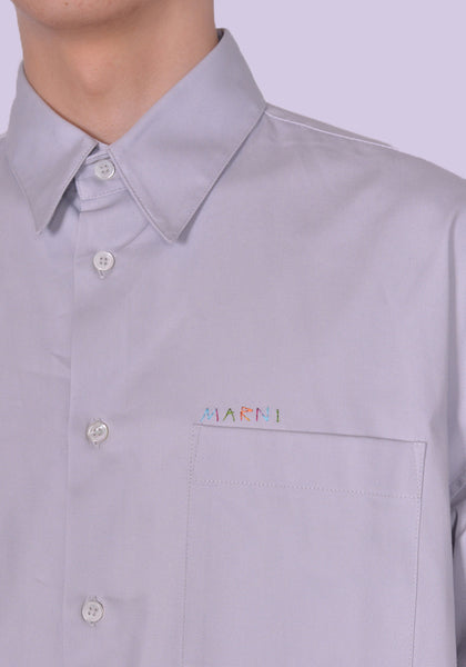 MARNI CUMU0061S0 UTC084 00N03 COTTON LONG SLEEVE SHIRT ICE SS23 | DOSHABURI Online Shop