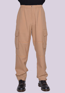 MARNI TROPICAL WOOL CARGO TROUSERS BEIGE SS23 | DOSHABURI Online Shop