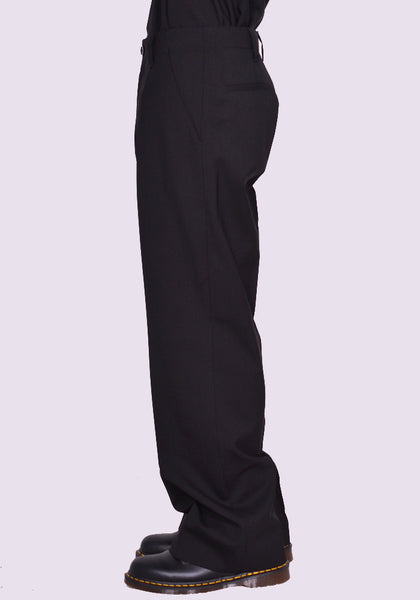 MARNI PUMU0245U1 WOOL TROUSERS BLACK SS24 | DOSHABURI Online Shop