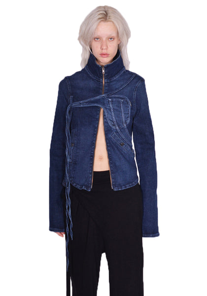 OTTOLINGER 1703301 FITTED DENIM JACKET BLUE FW23 | DOSHABURI Online SHop