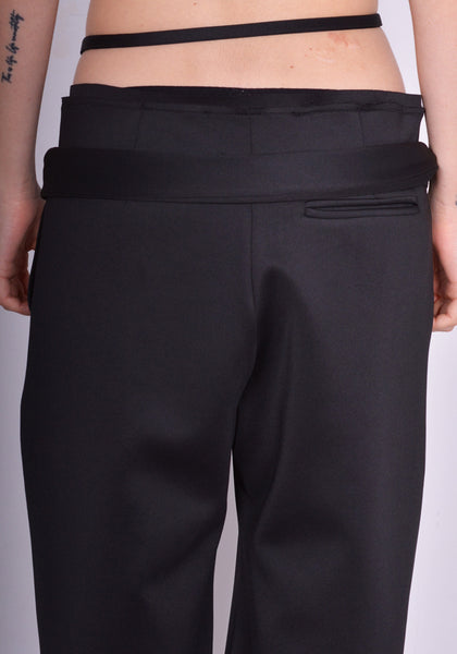 OTTOLINGER 2302410 DOUBLE WAISTBAND SUIT TROUSERS BLACK SS24 | DOSHABURI Online Shop