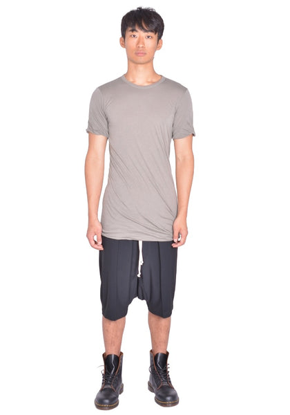 RICK OWENS MEN DOUBLE LAYERD T-SHIRT DRK PEARL FW26 | DOSHABURI Shop