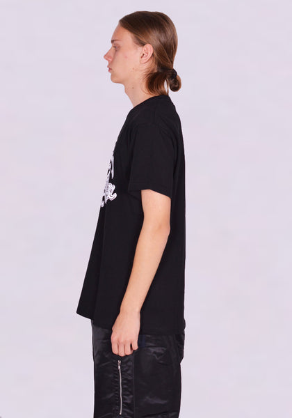 RANDOM IDENTITIES JS-83S-22 PRINTED T-SHIRT BLACK