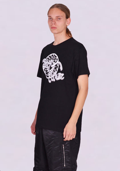 RANDOM IDENTITIES JS-83S-22 PRINTED T-SHIRT BLACK