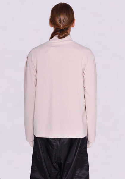 RANDOM IDENTITIES JS-97R-22 MOCK NECK LONG SLEEVE TOP CREAM