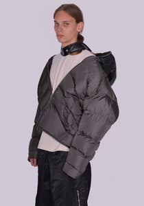 RANDOM IDENTITIES NY-15-22 DUVET PUFFER JACKET CHARCOAL FW23 | DOSHABURI Online Shop