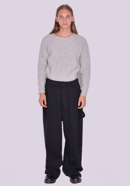 RANDOM IDENTITIES WIDE SWEATPANTS BLACK SS23 | DOSHABURI Online Shop