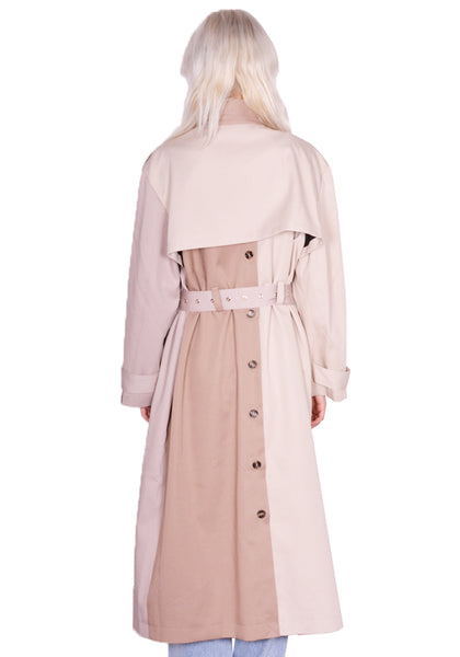 ROKH R8CA69 VM 43 LONG TRENCH COAT 43 MULTI-BEIGE FW23 | DOSHABURI Online Shop