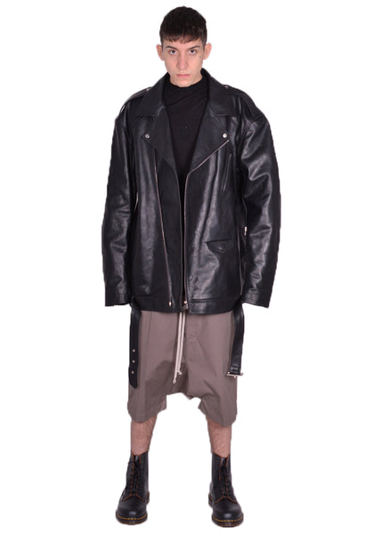 RICK OWENS JUMBO LUKE STOOGES JACKET BLACK SS24 | DOSHABURI Shop