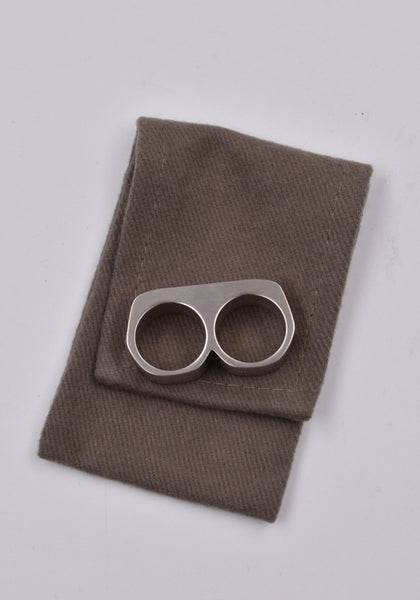 RICK OWENS MEN RJ0000055 MMT DOUBLE GRILL RING PALLADIO SS24 | DOSHABURI Online Shop