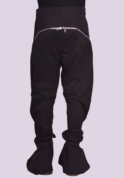 RICK OWENS MEN RU01D3343 P BOLAN BANANA TROUSERS BLACK SS24 | DOSHABURI Online Shop