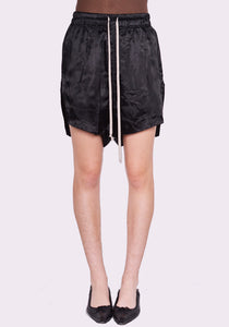 RICK OWENS WOMEN RP02C1351 O BOXER SHORTS BLACK FW23 | DOSHABURI Online Shop