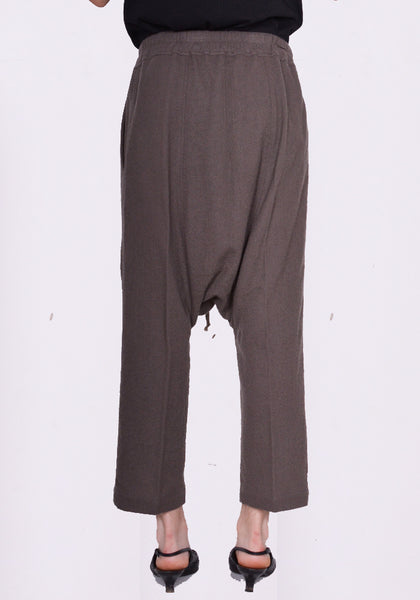 RICK OWENS DRAWSTRING CROPPED PANTS DUST FW23 | DOSHABURI Online Shop