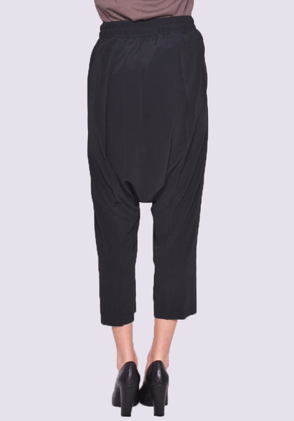 RICK OWENS WOMEN RP01C5308 CC 09 DRAWSTRING CROPPED PANTS SS23 | DOSHABURI Online Shop