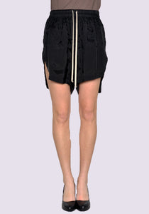 RICK OWENS WOMEN RP01C5315 J PENTA BOXERS SHORTS BLACK SS23 | DOSHABURI Online Shop