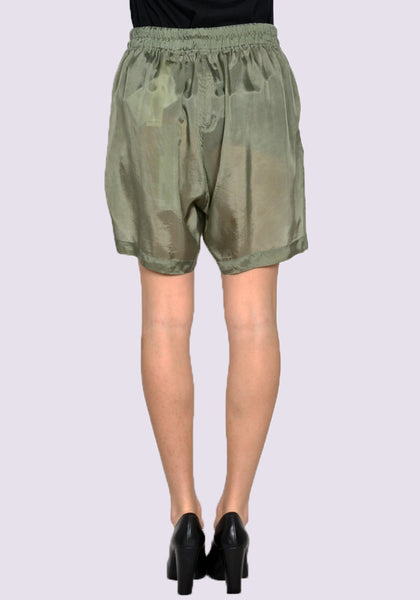 RICK OWENS WOMEN RO01C5375 J 55 BOXER SHORTS MOSS SS23 | DOSHABURI Online Shop