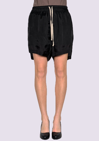 RICK OWENS WOMEN RO01C5375 J BOXER SHORTS BLACK SS23 | DOSHABURI Online Shop
