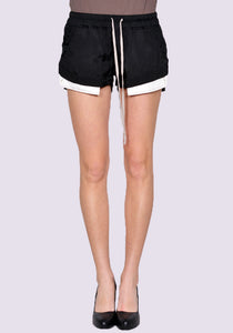 RICK OWENS WOMEN RP01C5316 J BOXER SHORTS BLACK SS23 | DOSHABURI Online Shop
