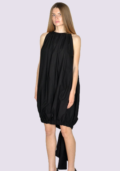 RICK OWENS WOMEN RP01C5533 P 09 MINI BUBBLE DRESS BLACK SS23 | DOSHABURI Online Shop