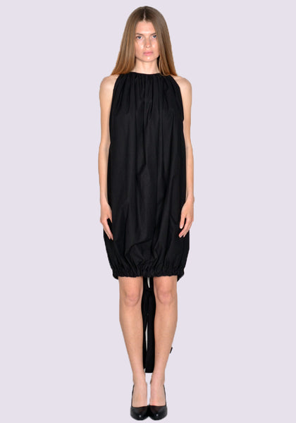 RICK OWENS WOMEN RP01C5533 P 09 MINI BUBBLE DRESS BLACK SS23 | DOSHABURI Online Shop