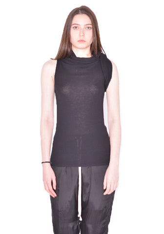 RICK OWENS WOMEN RO01D2680 VI 09 KNITTED TWIST TOP SS24 | DOSHABURI Online Shop